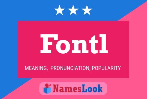 ملصق اسم Fontl