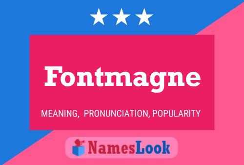 ملصق اسم Fontmagne