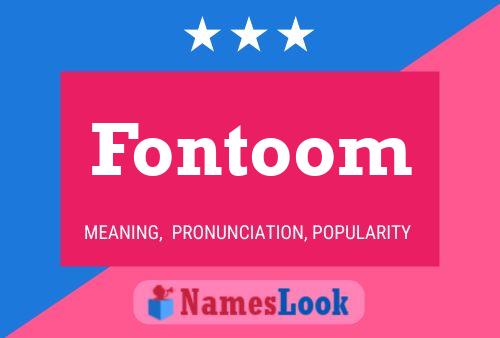 ملصق اسم Fontoom