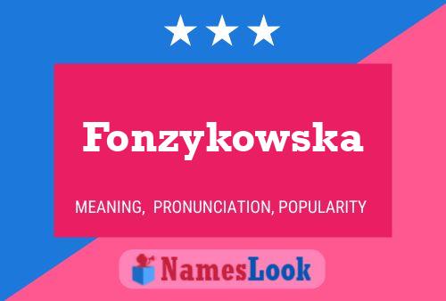 ملصق اسم Fonzykowska