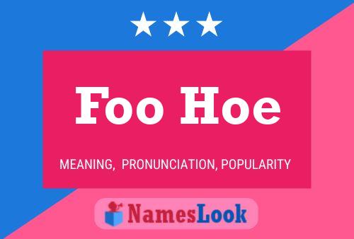 ملصق اسم Foo Hoe