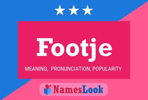 ملصق اسم Footje