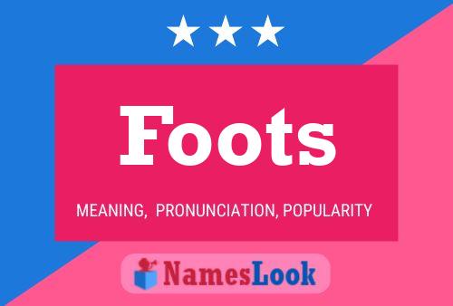 ملصق اسم Foots