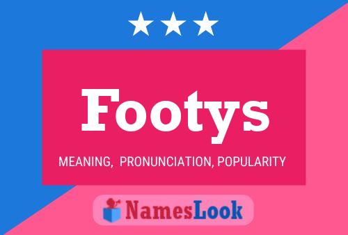 ملصق اسم Footys