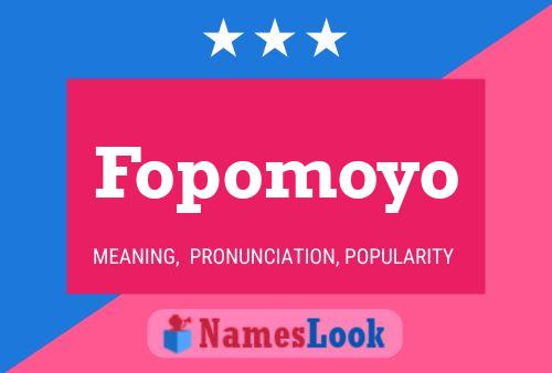 ملصق اسم Fopomoyo