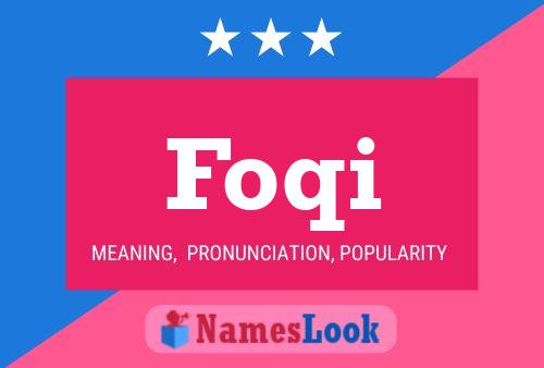 ملصق اسم Foqi