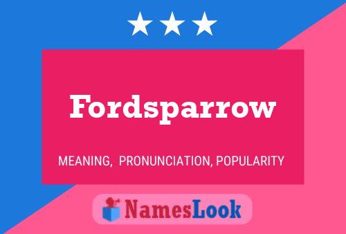 ملصق اسم Fordsparrow