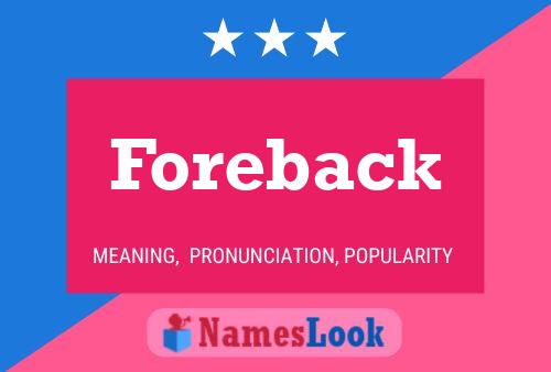 ملصق اسم Foreback