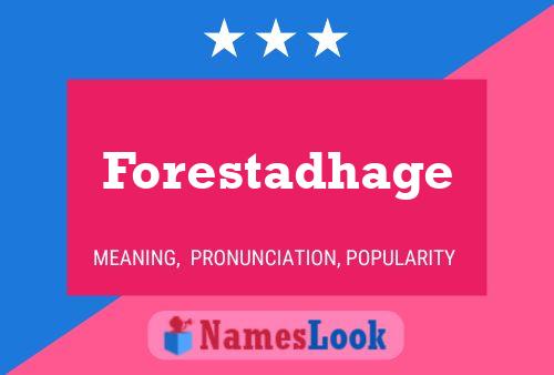 ملصق اسم Forestadhage