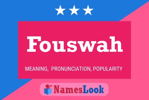 ملصق اسم Fouswah