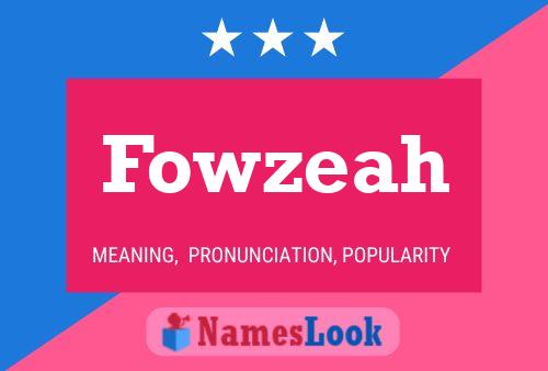 ملصق اسم Fowzeah