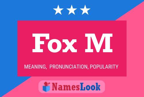 ملصق اسم Fox M