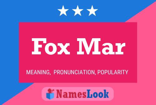 ملصق اسم Fox Mar