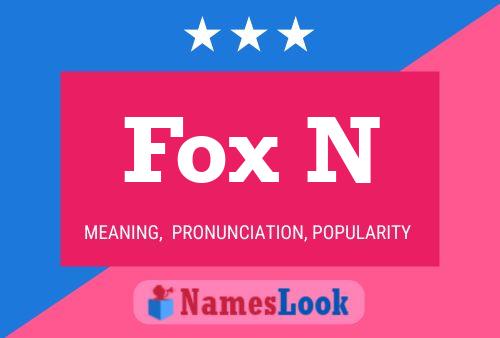 ملصق اسم Fox N