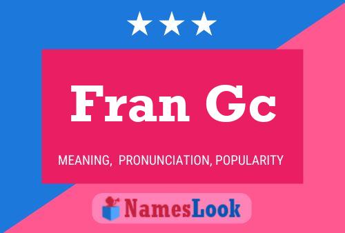 ملصق اسم Fran Gc