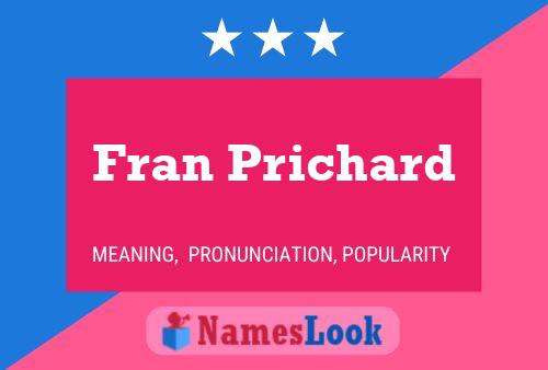 ملصق اسم Fran Prichard