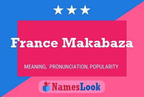 ملصق اسم France Makabaza