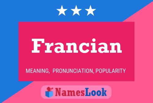 ملصق اسم Francian