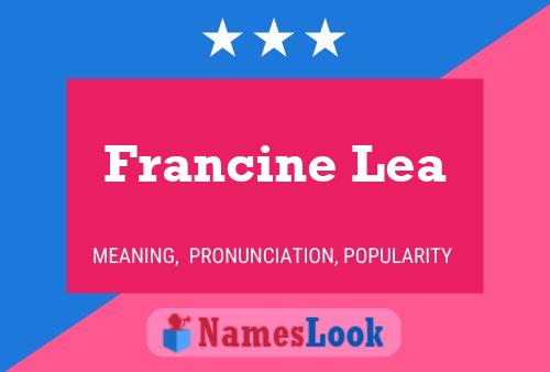 ملصق اسم Francine Lea