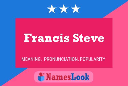 ملصق اسم Francis Steve