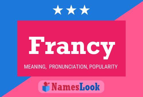 ملصق اسم Francy