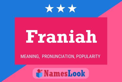 ملصق اسم Franiah