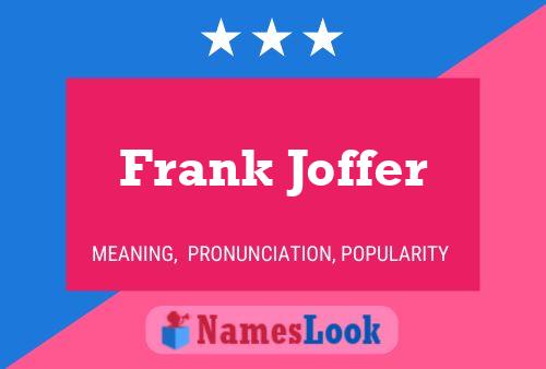 ملصق اسم Frank Joffer