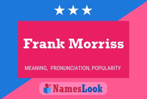 ملصق اسم Frank Morriss