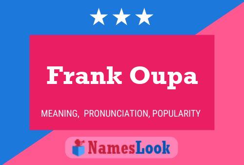 ملصق اسم Frank Oupa