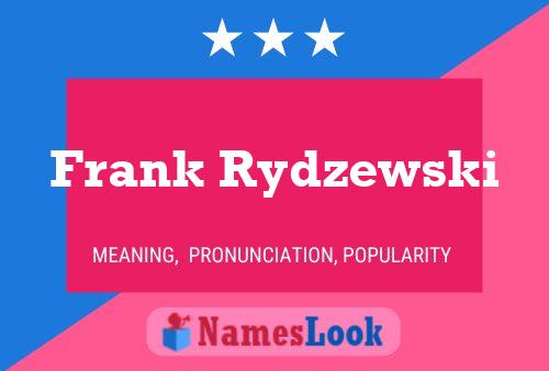 ملصق اسم Frank Rydzewski