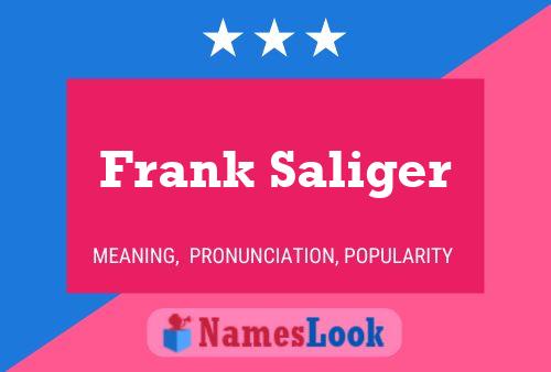 ملصق اسم Frank Saliger