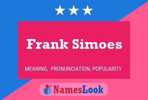 ملصق اسم Frank Simoes