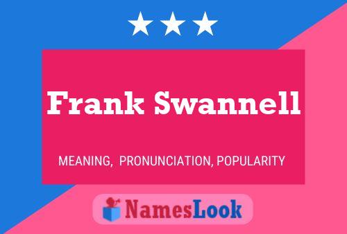 ملصق اسم Frank Swannell