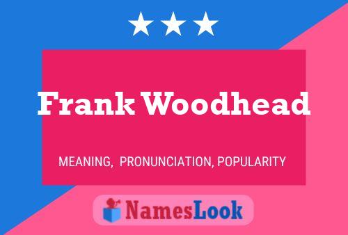 ملصق اسم Frank Woodhead