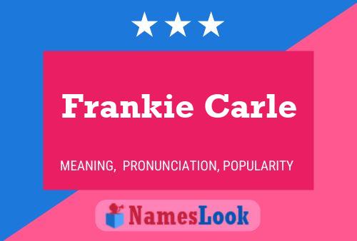 ملصق اسم Frankie Carle