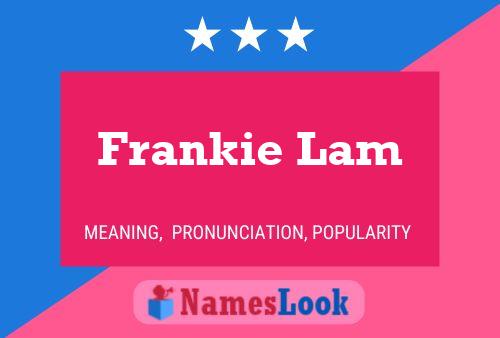 ملصق اسم Frankie Lam