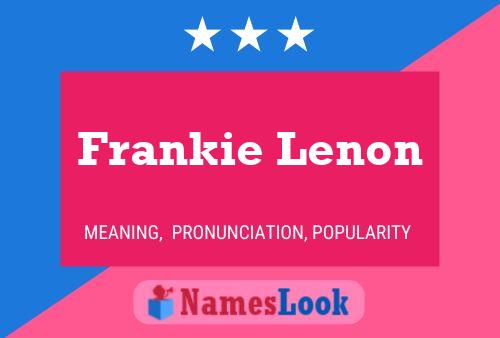 ملصق اسم Frankie Lenon