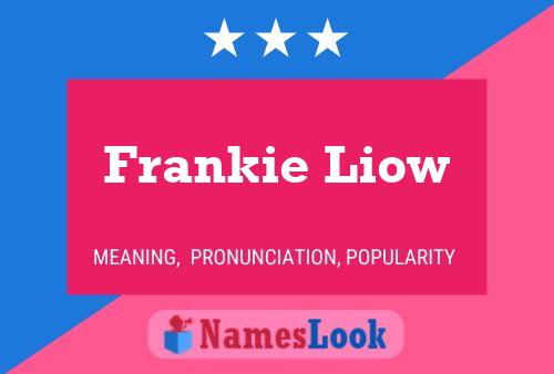 ملصق اسم Frankie Liow