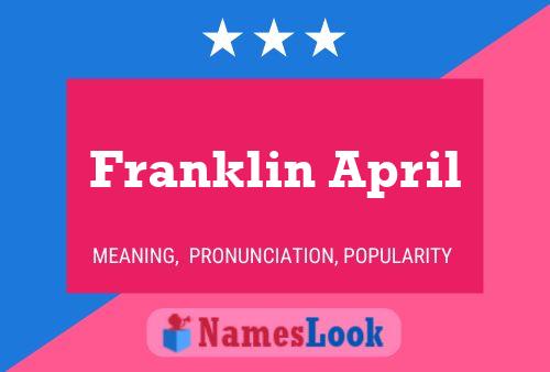 ملصق اسم Franklin April