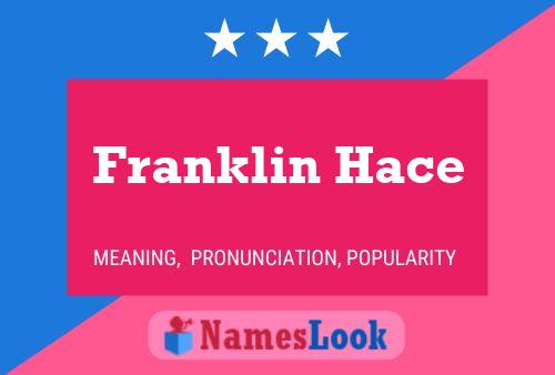 ملصق اسم Franklin Hace