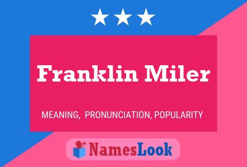 ملصق اسم Franklin Miler