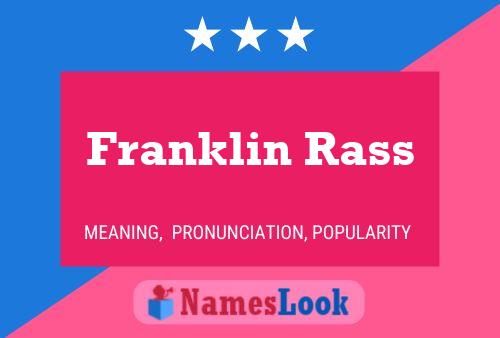 ملصق اسم Franklin Rass