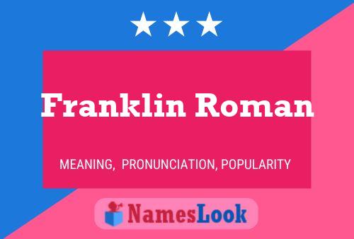 ملصق اسم Franklin Roman