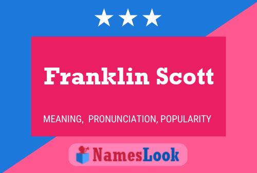 ملصق اسم Franklin Scott