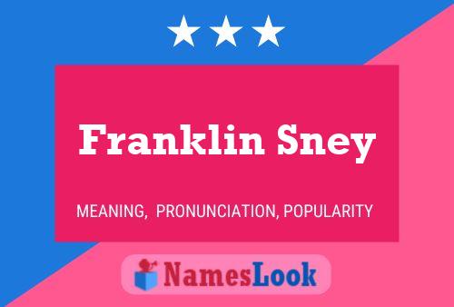 ملصق اسم Franklin Sney