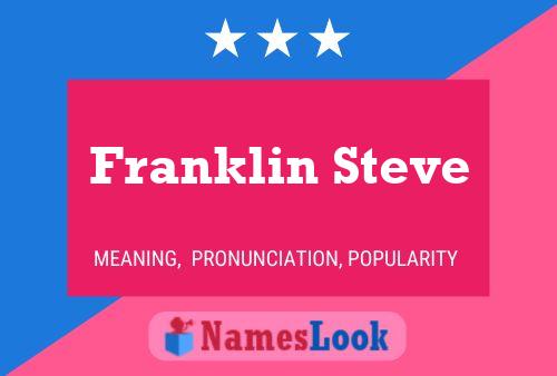 ملصق اسم Franklin Steve