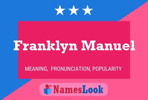 ملصق اسم Franklyn Manuel