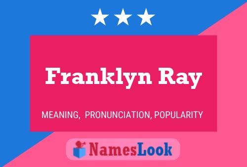 ملصق اسم Franklyn Ray