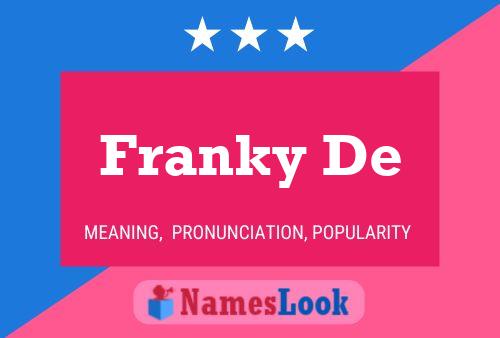 ملصق اسم Franky De