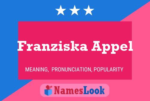 ملصق اسم Franziska Appel